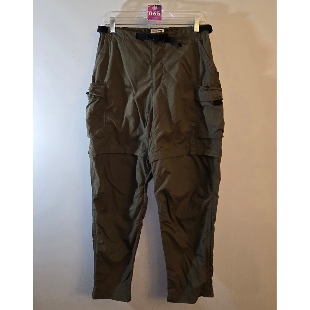 REI Women Convertible Cargo Pants Olive Green Hiking UPF 50+ Outdoor Size 12